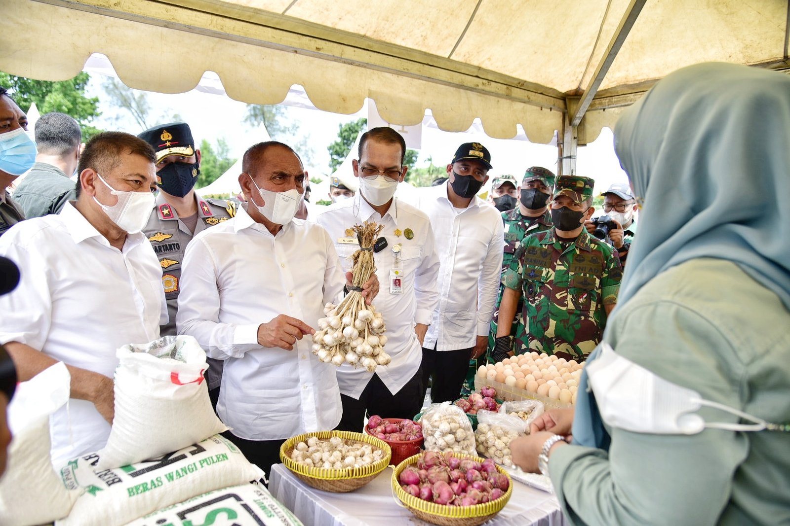 Semarakkan HUT ke-77 Kemerdekaan RI,  Pemprov Sumut Gelar Bazar dan Pasar Murah