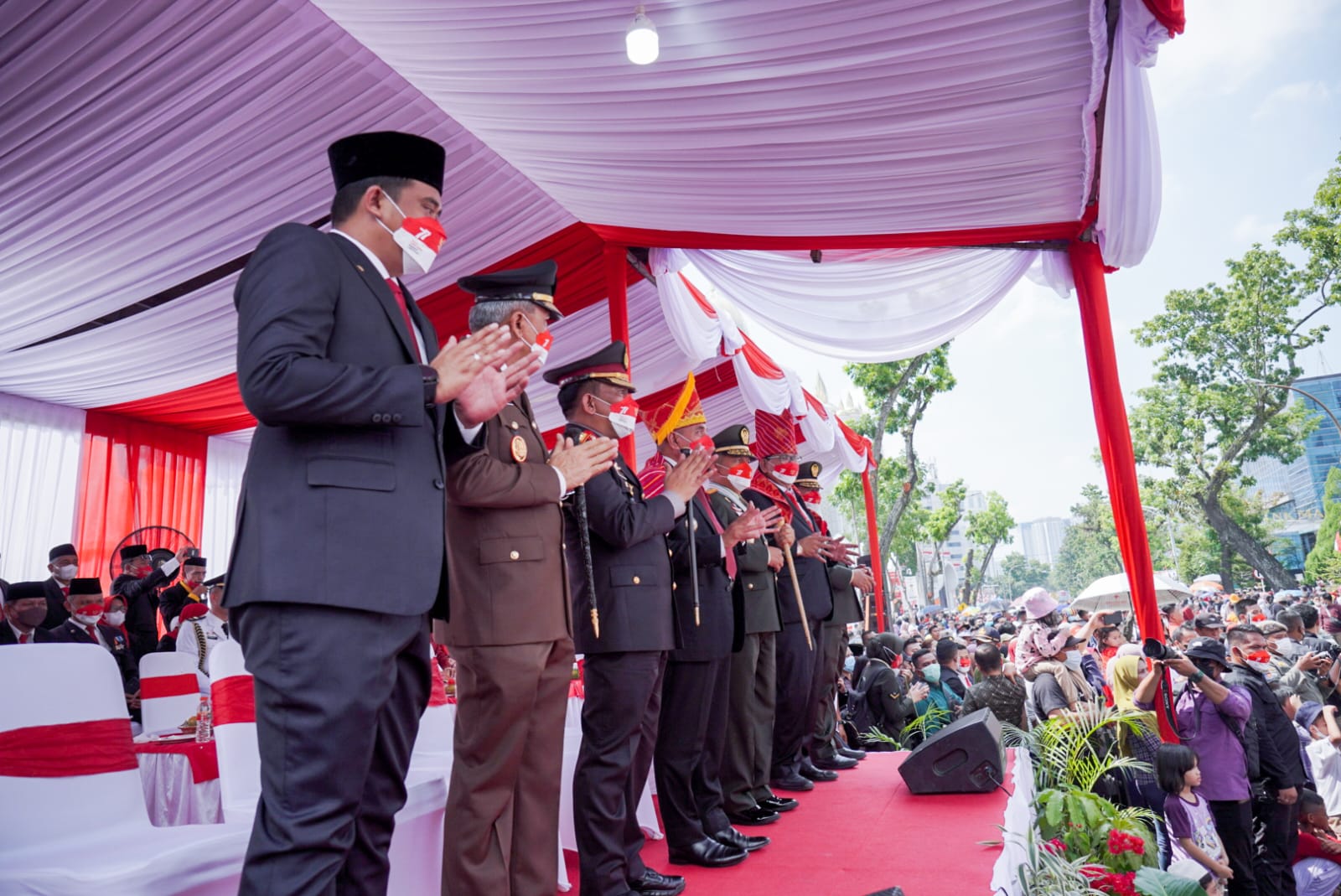 Meriahkan HUT Kemerdekaan, Pemko Medan Ikut Pawai Pembangunan Pemprov Sumut