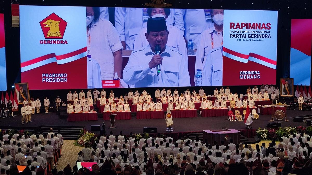 Rapimnas Gerindra , Prabowo Nyatakan Maju Capres 2024