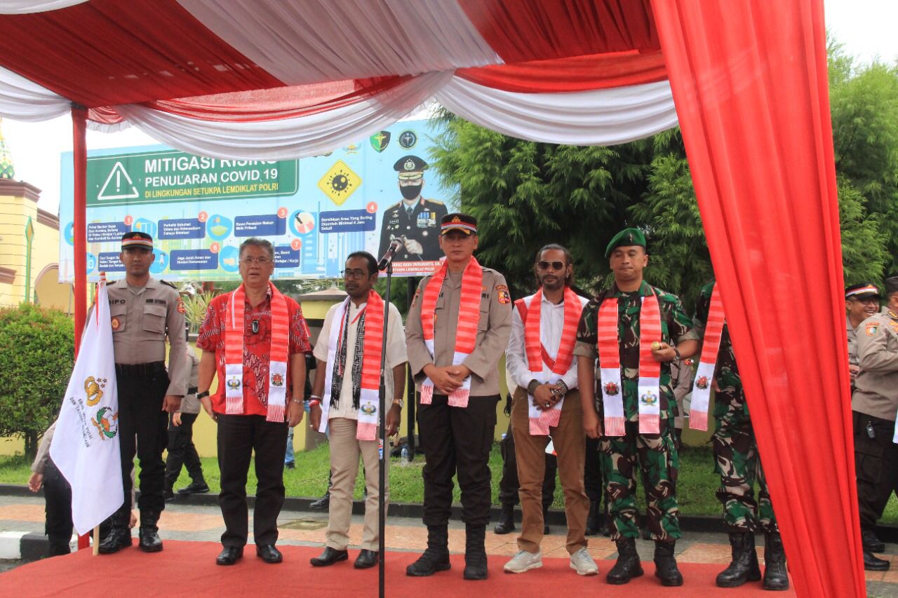 Kasektupa Lemdiklat Polri Melepas Kegiatan Kirab Merah Putih dan Tausiyah Bersama Habib Luthfi Bin Yahya, Ini Kata Brigjen Pol Mardiaz
