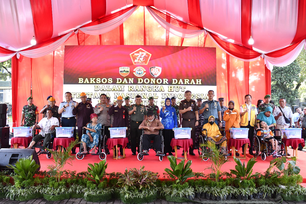 Pangdam I/BB : Baksos dan Donor Darah di HUT Ke-77 Ini untuk Membantu Kesulitan Rakyat