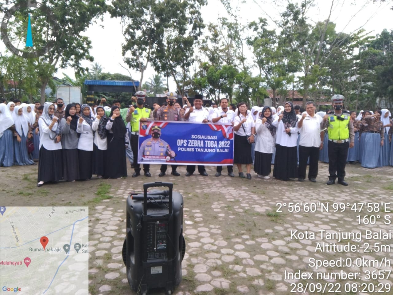 Satlantas Polres Tanjungbalai Laksanakan Sosialisasi Ops Zebra Toba 2022 dan Himbauan Tertib Berlalulintas Pada Siswa Sekolah