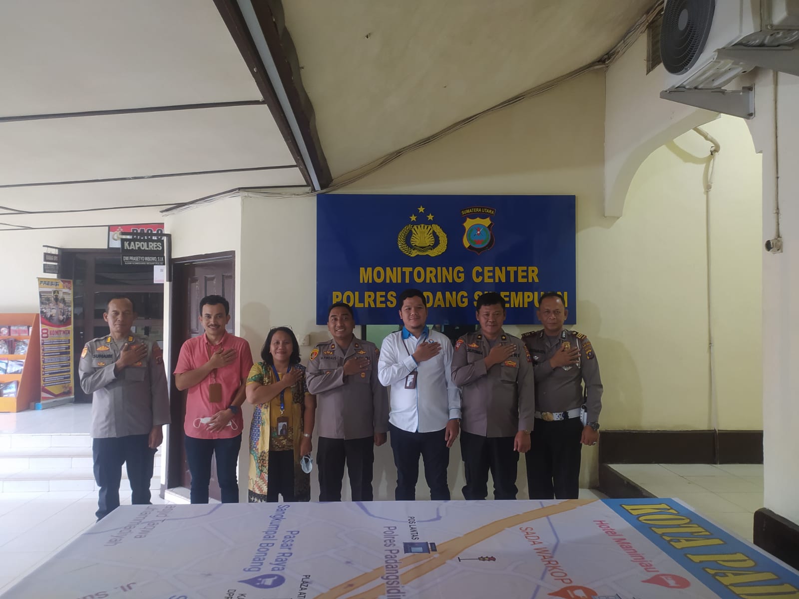 Wakapolres P.Sidempuan Bersama Jajarannya Sambut Kedangan Ombudsman RI Perwakilan Provsu 