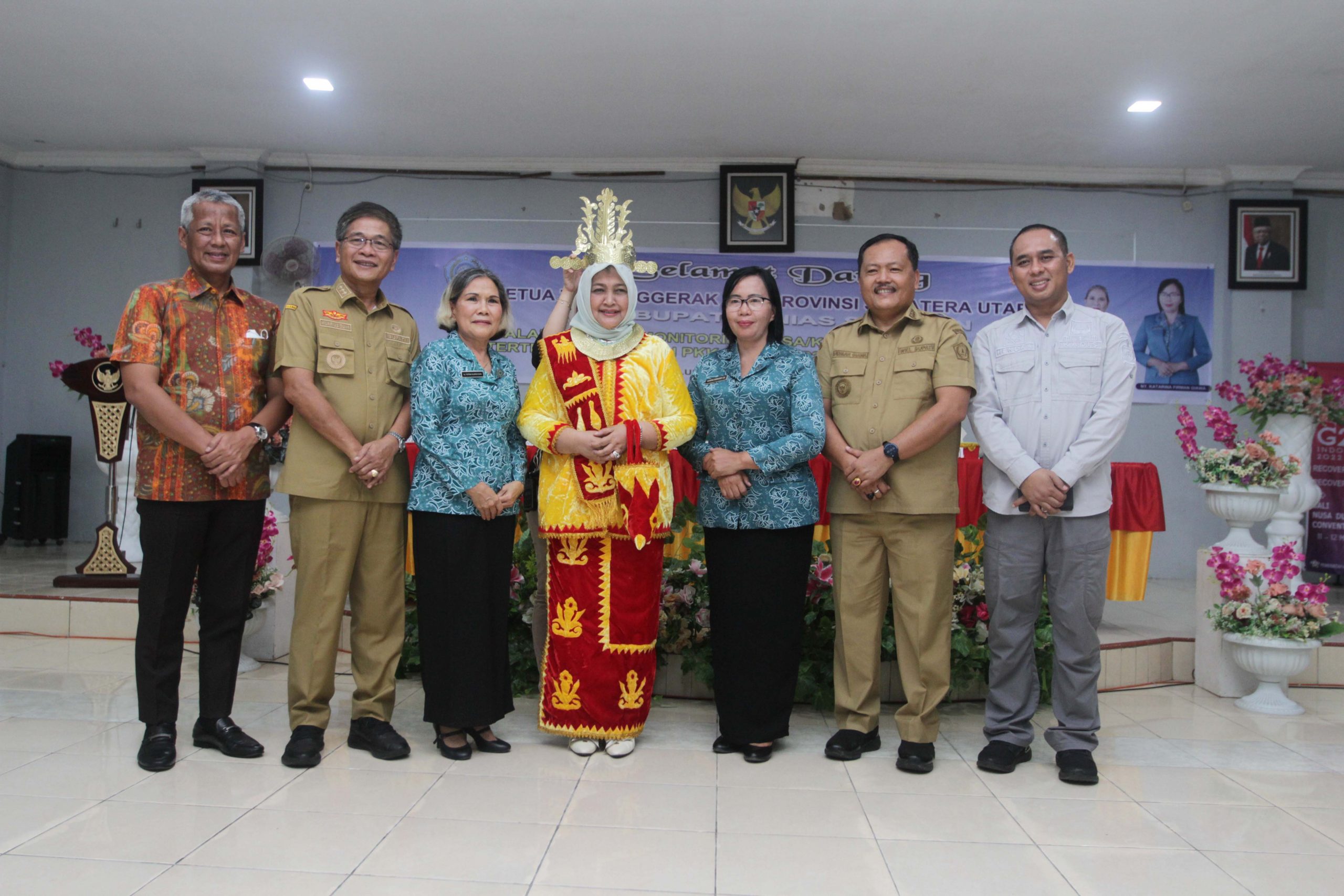Monitoring PKK Nias Selatan,  Nawal Lubis Sampaikan Pentingnya Sinergi Sukseskan Program PKK
