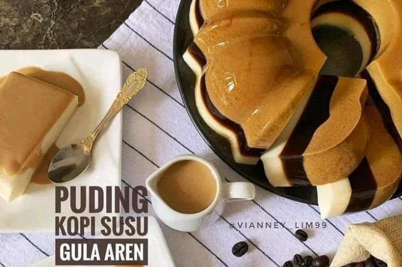 Hem, Nikmatnya Sarapan Pagi dengan Puding Kopi Susu Gula Aren