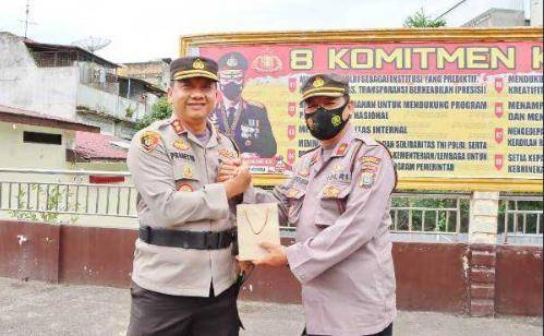 Purnabakti Kapolsek Batunadua  : Kapolres P.Sidempuan Apresiasi Kinerja Kompol M.Butar butar 