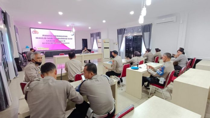 Polrestabes Medan Gelar Rapat Persiapan Maulid Nabi Muhammad SAW