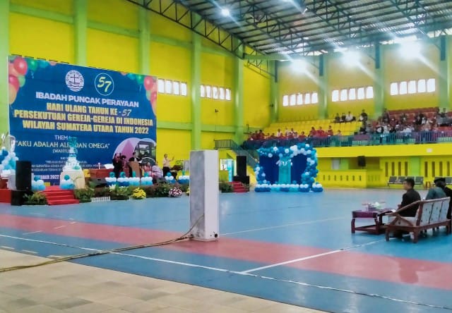 Polrestabes Medan Kawal Pengamanan HUT ke-57 PGI Sumut