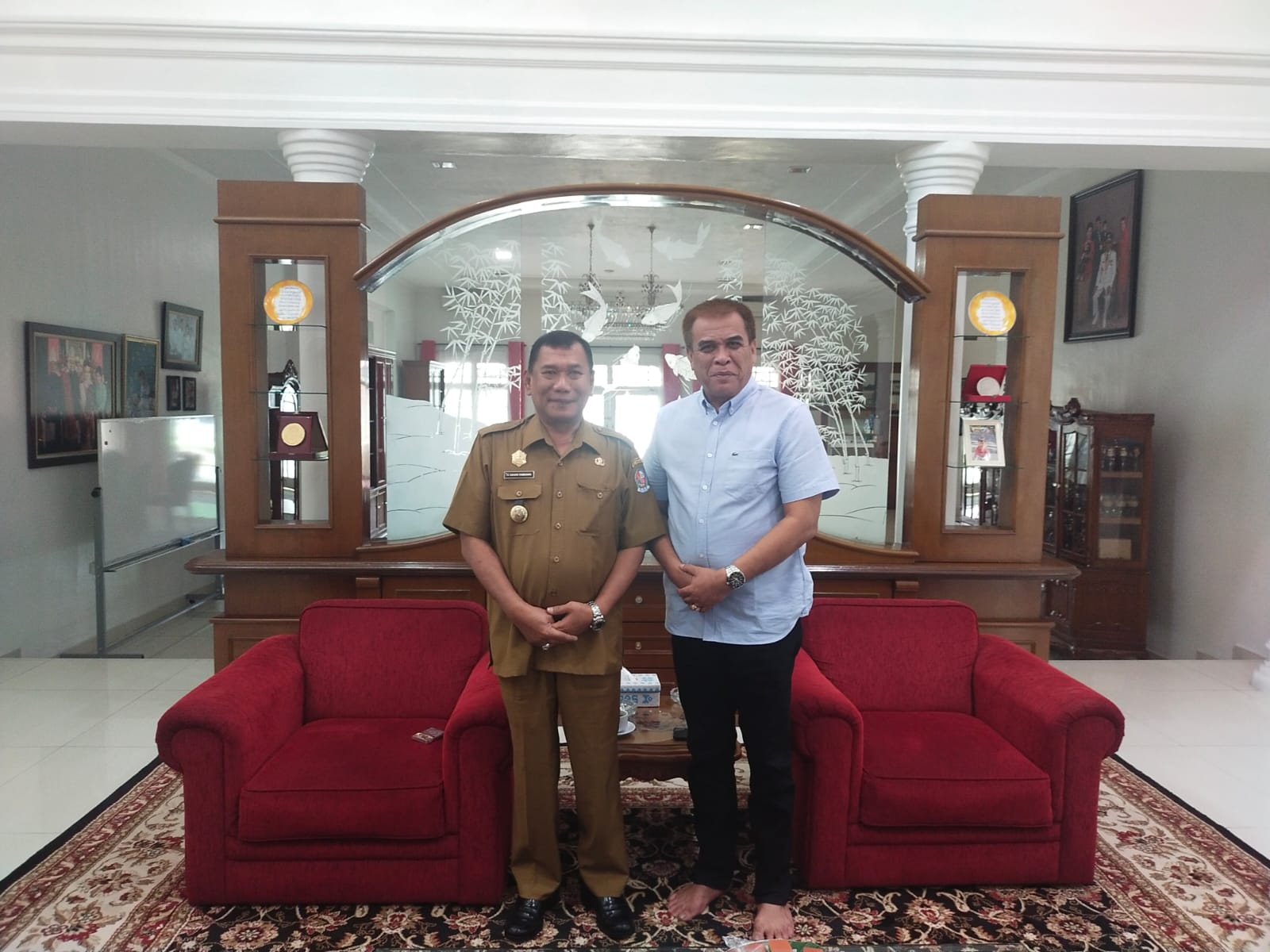 Pertemuan Dua Tokoh Nahdliyin Bupati Madina-Bupati DS, , A Jabidi Ritonga : PKB Makin Besar