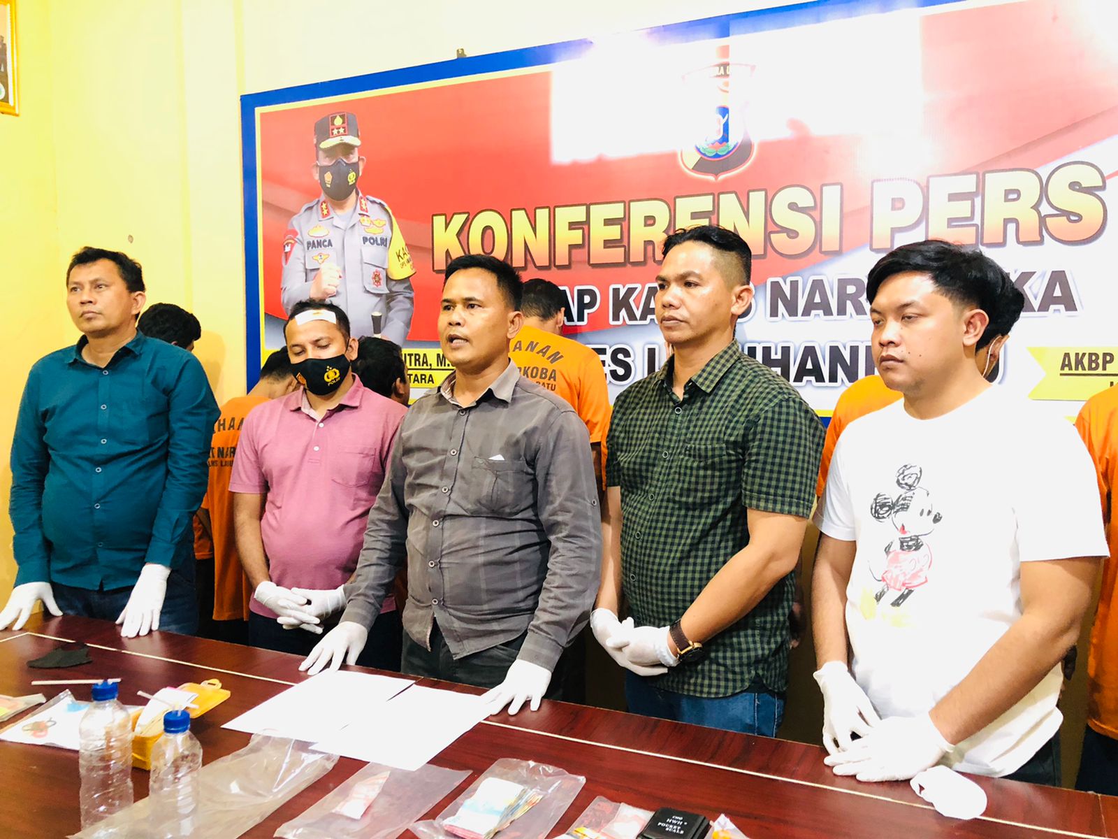 Seorang Personil Satres Narkoba Polres Labuhanbatu Terluka Saat Meringkus Bandar dan Pengedar Sabu