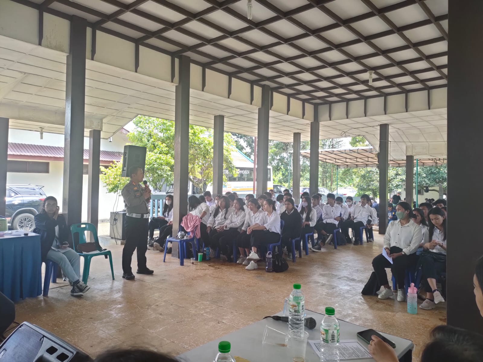 Sat Lantas Polrestabes Medan Go to Campus Ajak Mahasiswa Taat Saat Berlalu Lintas