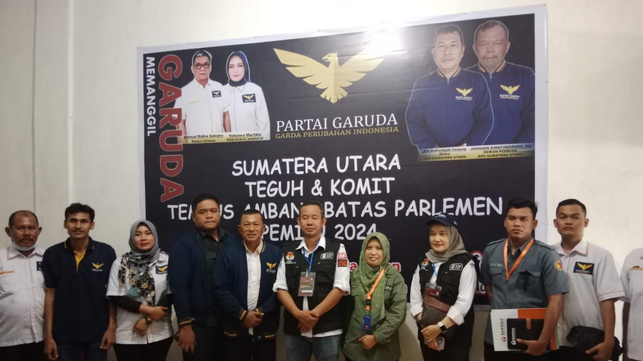 Ketua KPUD dan Bawaslu Sumut, Verifikasi Faktual DPD Partai Garuda Sumut