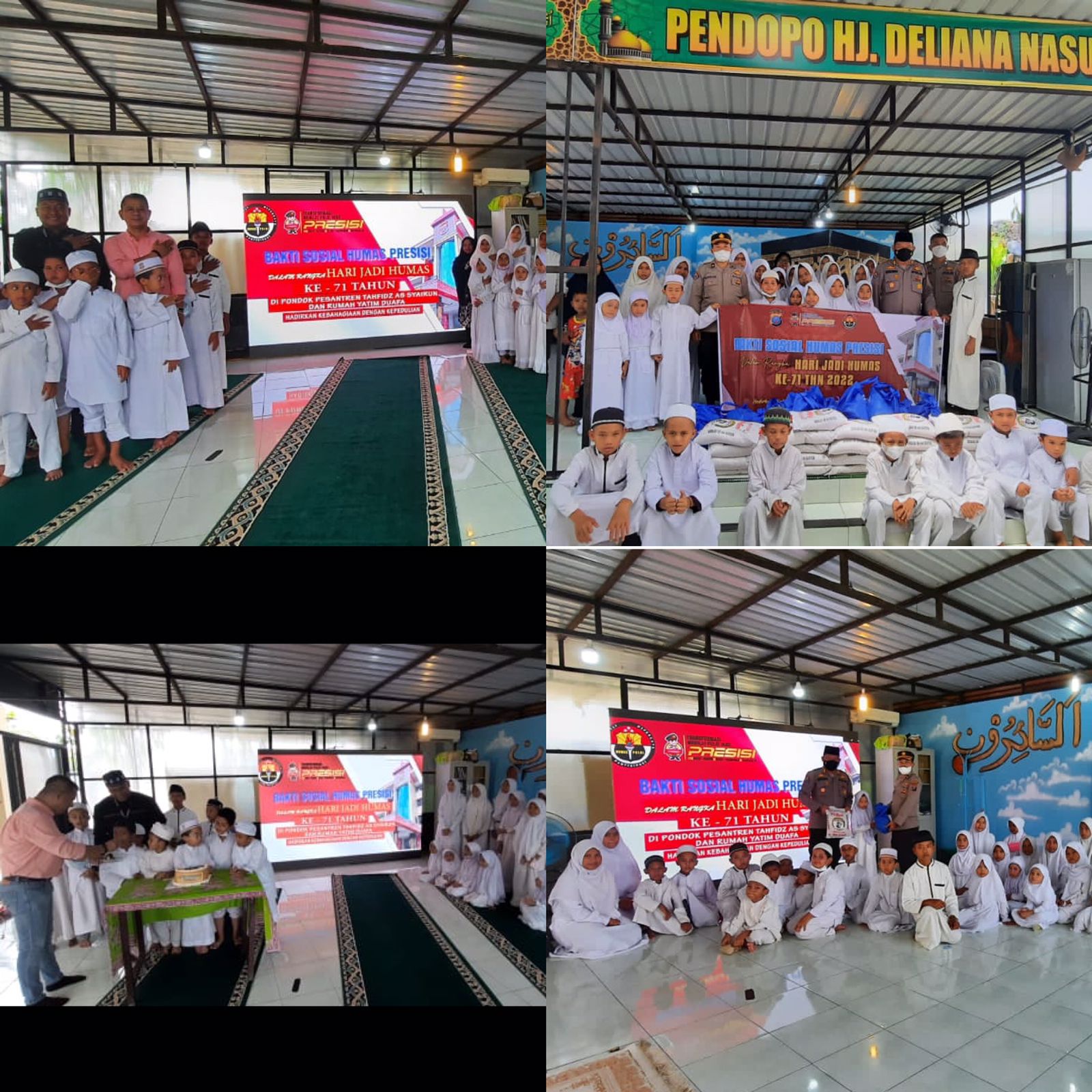 Ketua Pewarta Hadiri Hari Jadi ke-71 Humas Polri di Ponpes Assairun