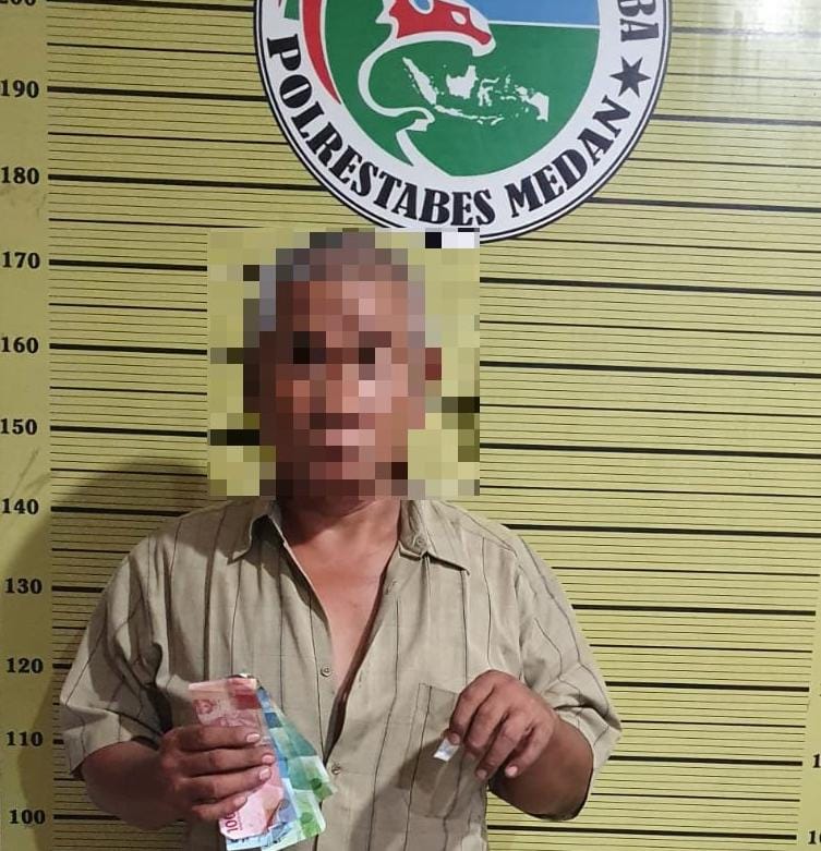 Edarkan Sabu-sabu, Pria Lansia Diringkus Satres Narkoba Polrestabes Medan