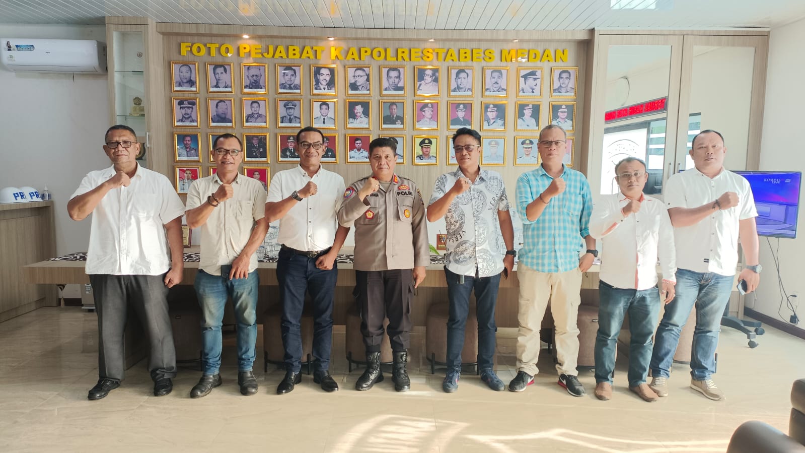 Polrestabes Medan Terima Audiensi DPD HPJ Sumut 