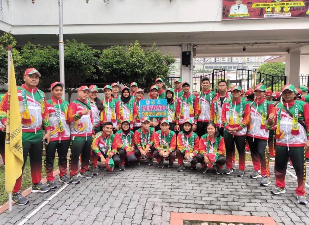 Ikut Porprovsu 24 Atlit Taekwondo Medan Target Juara Umum Raih 13 Emas