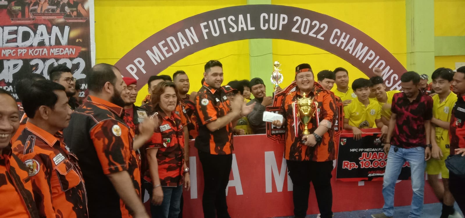 Turnamen Futsal Cup I MPC PP Kota Medan Berakhir Sukses, Tim Futsal PAC PP Medan Kota Juara