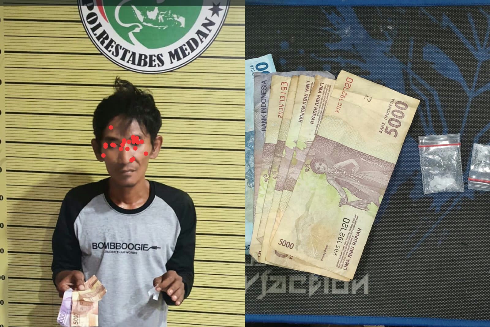 Satres Narkoba Polrestabes Medan Jebloskan Seorang Pria Pengedar Sabu Jalan Mesjid Taufik