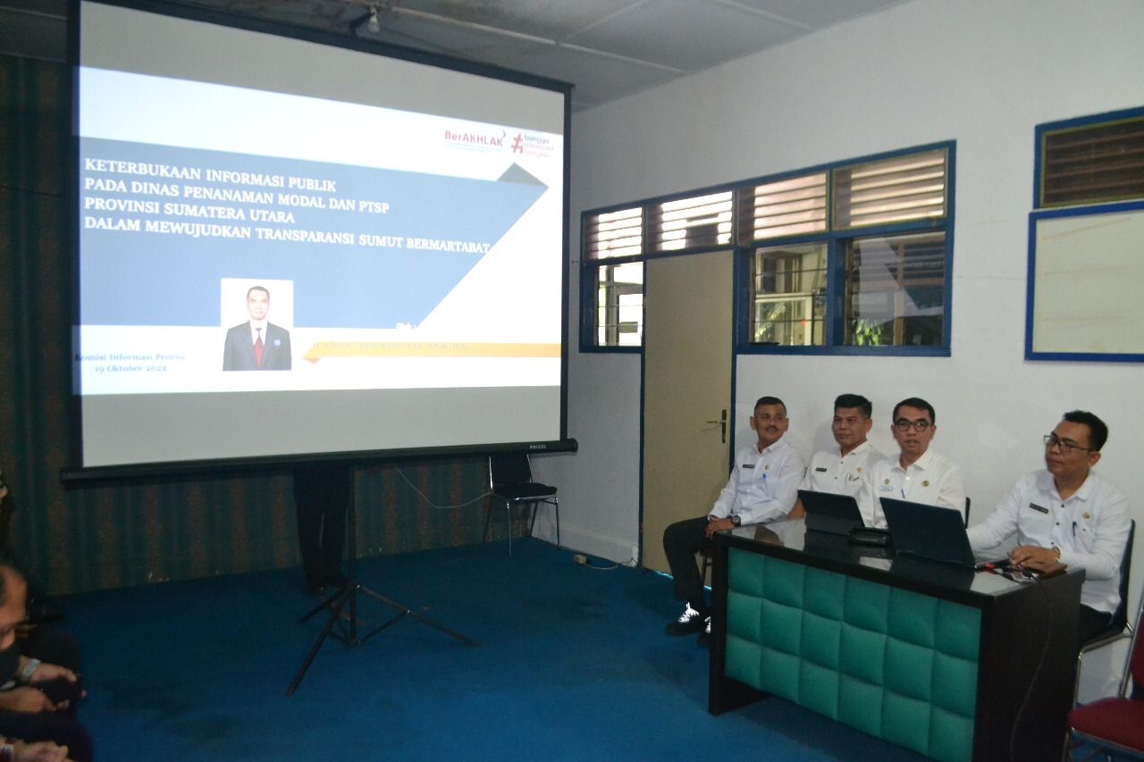 Dinas PMPPTSP Sumut Komitmen  Implementasikan Keterbukaan Informasi Publik