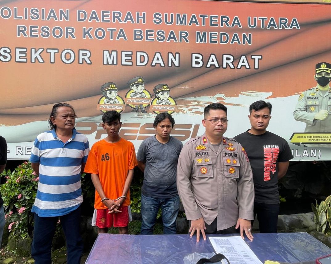 Polsek Medan Barat Ringkus Komplotan Geng Motor