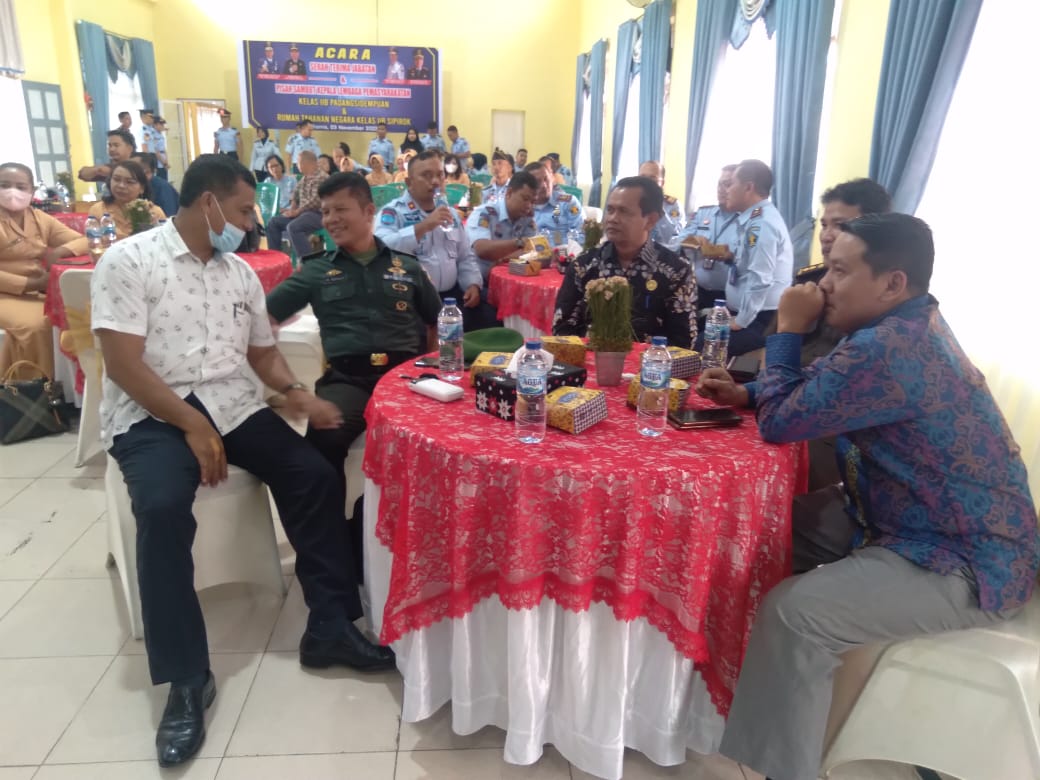 Mewakili Dandim 0212 / TS, Pasi Intel Kapten Inf. H.Sirait Hadiri Acara Pisah Sambut Kalapas Kls IIB P.Sidempuan 