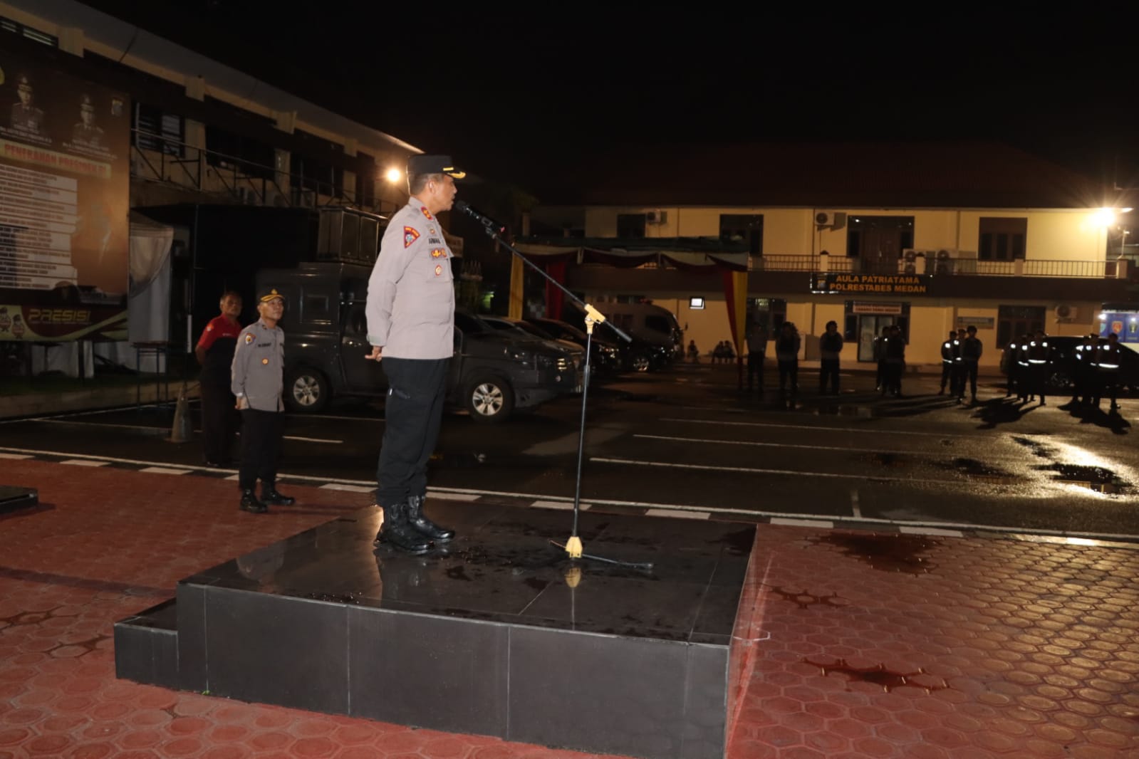 Kapolrestabes Medan Pimpin Apel Sispamkota Antisipasi Geng Motor dan Kejahatan Jalanan