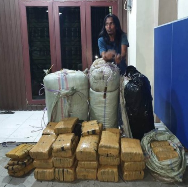 Tim Subdit II Ditresnarkoba Polda Sumut Ringkus Seorang Kurir Ganja,200 Kg Barang Bukti Diamankan