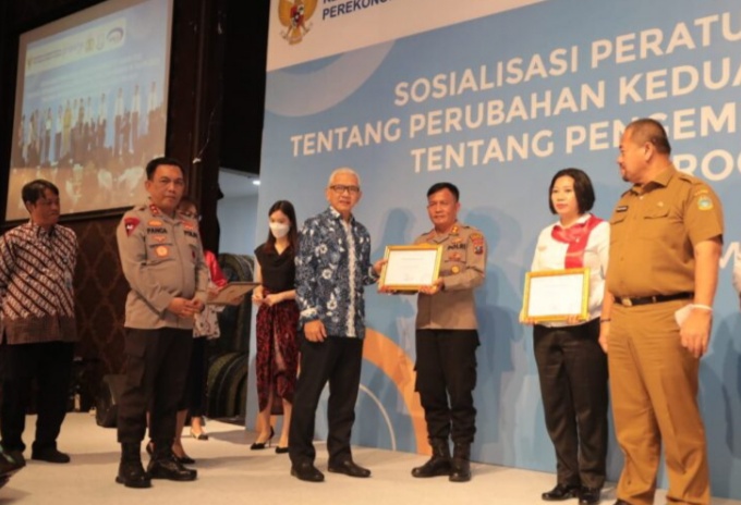 Polda Sumut dan Polres Pelabuhan Belawan Terima Penghargaan Dari Kementerian Perekonomian RI