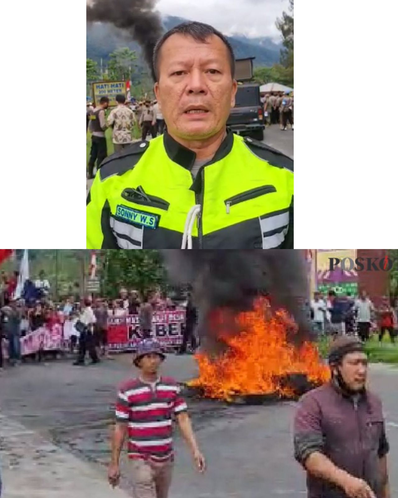 Warga Penggarap Bumi Perkemahan Sibolangit Blokade Jalan Medan-Berastagi