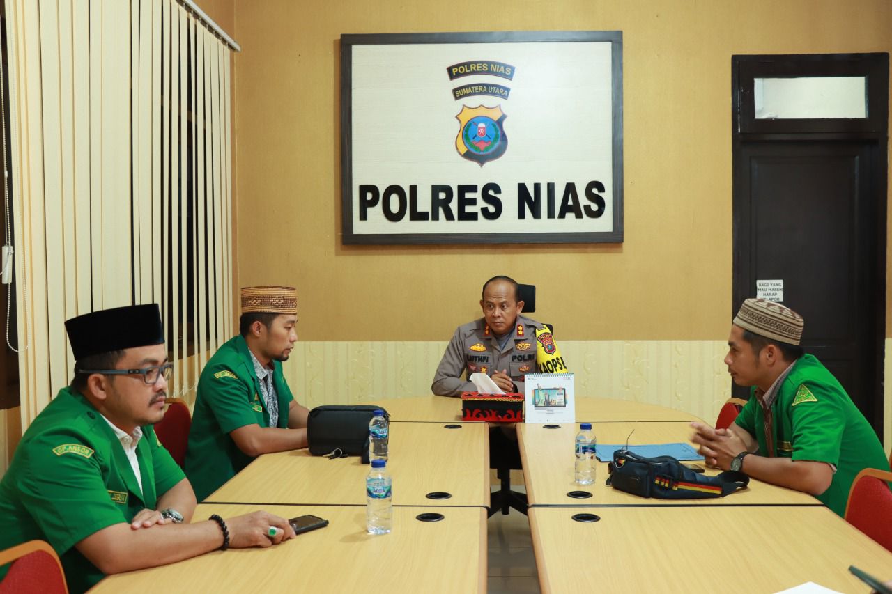 Kapolres Nias AKBP Menerima Audiensi PC GP Ansor Nias, Ini Kata AKBP Luthfi, S.I.K