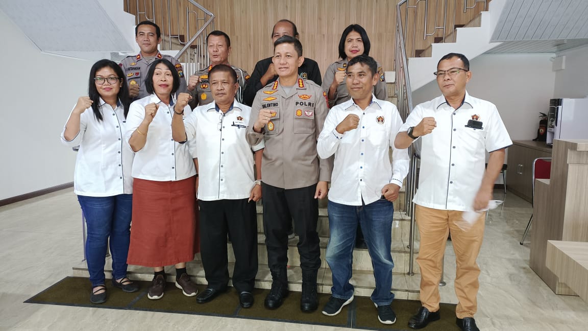 Panitia Perayaan Natal PWI Sumut Berkunjung di Mapolrestabes Medan