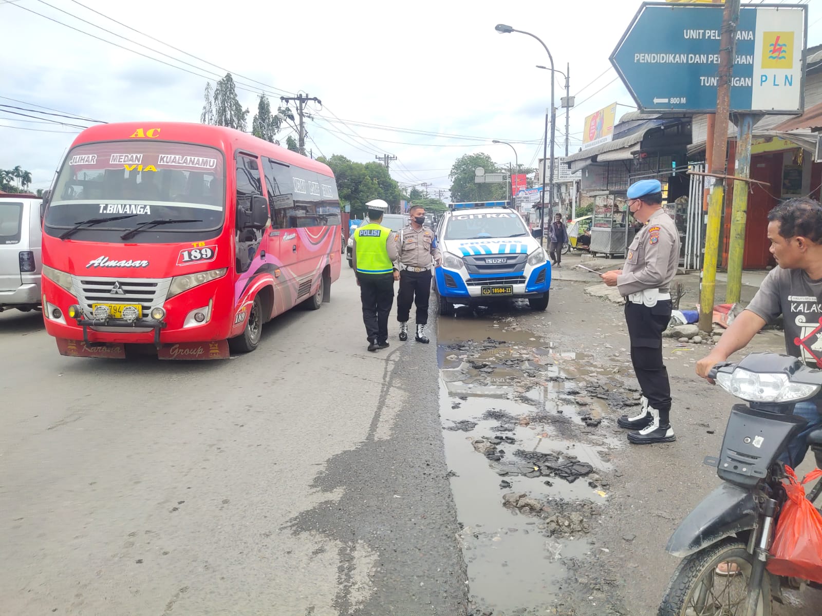 Polisi Gelar Pengamanan Rutin di Jalur Wisata Medan - Berastagi