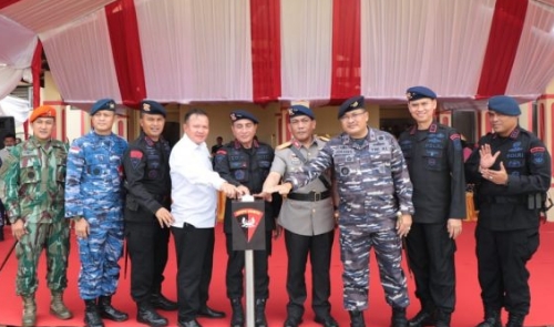 Gubsu dan Kapoldasu Didampingi Forkopimda Resmikan Mako Baru Sat Brimob Polda Sumut