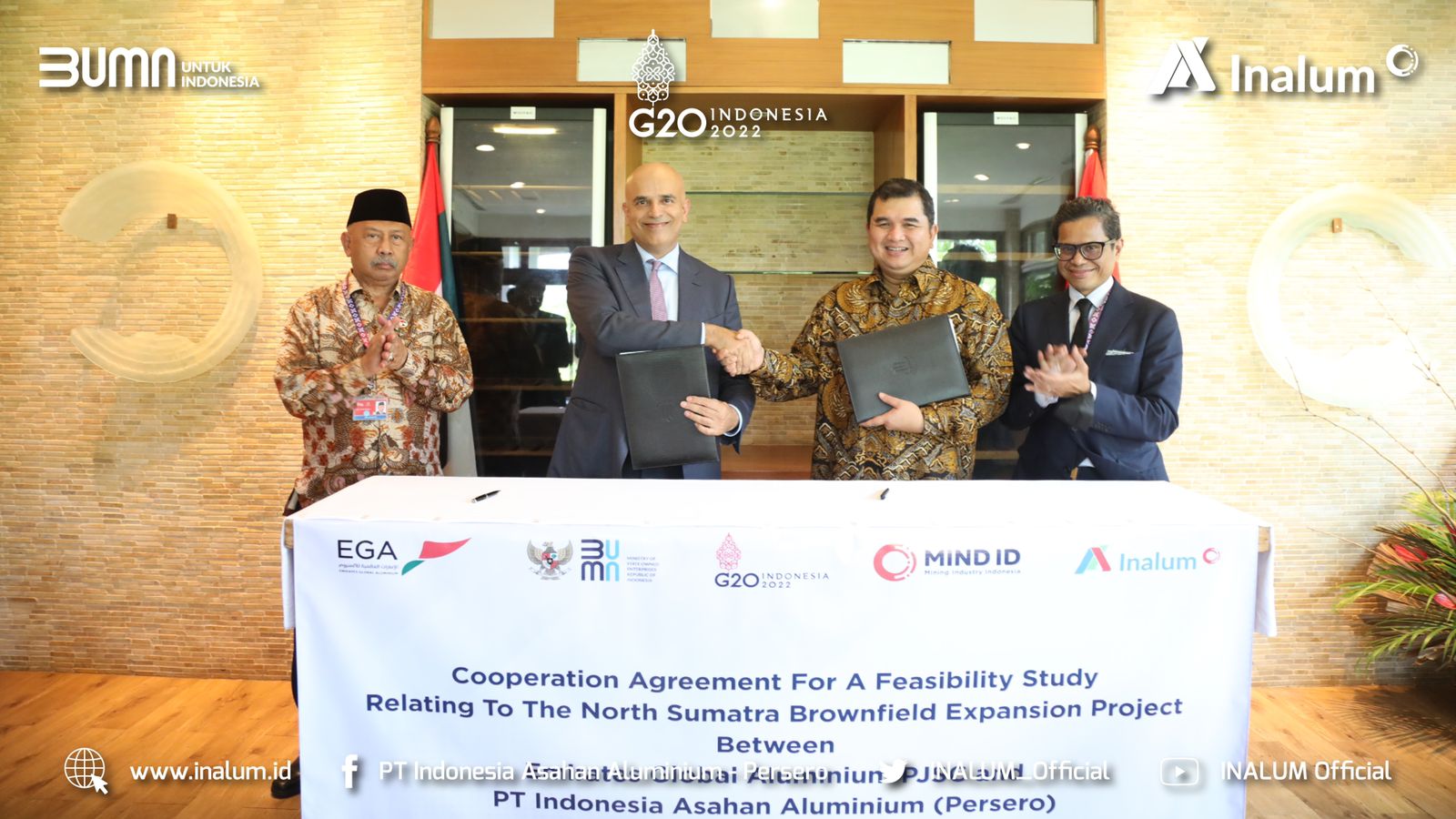 MoU dengan EGA, Inalum Tingkatkan Produk Aluminium Dalam Negeri