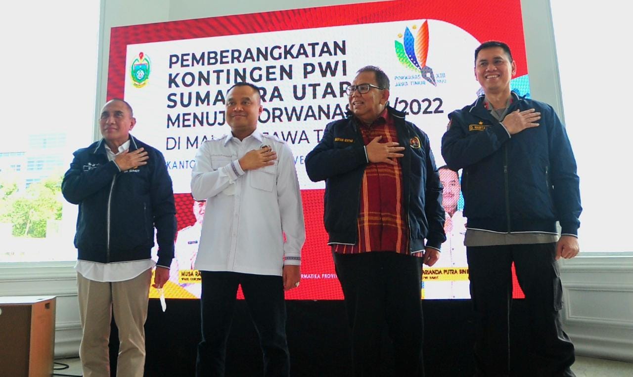 Kontingen PWI Sumut ke Porwanas ke Malang, Ini Pesan Gubsu