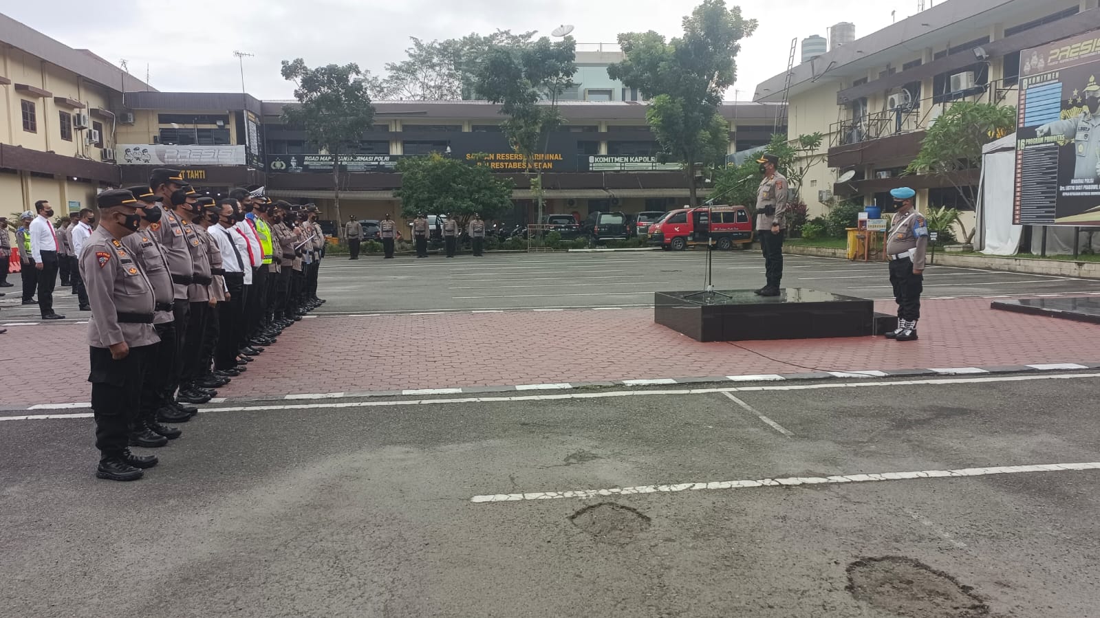 Pimpin Apel Pagi, Wakapolrestabes Medan Sampaikan Atensi Pimpinan