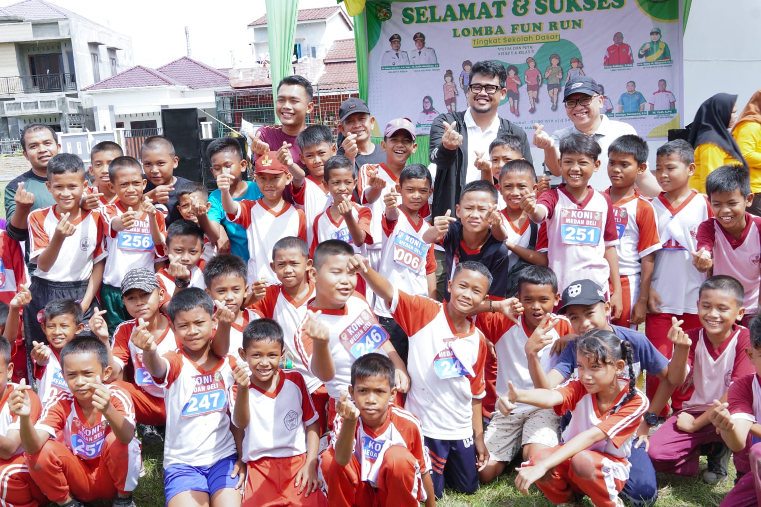 Gelar Fun Run Untuk Anak SD, Bobby Nasution Apresiasi KONI Medan Deli