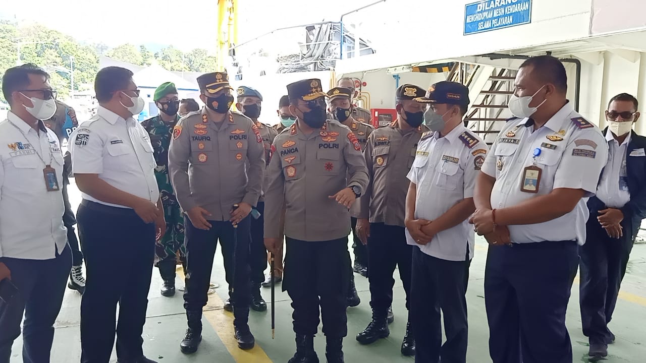 Kapolda Sumut Kungker Ke Ajibata Kab. Toba Tentang Kesiapan Pengamanan Pelaksanaan Operasi Lilin Toba 2022