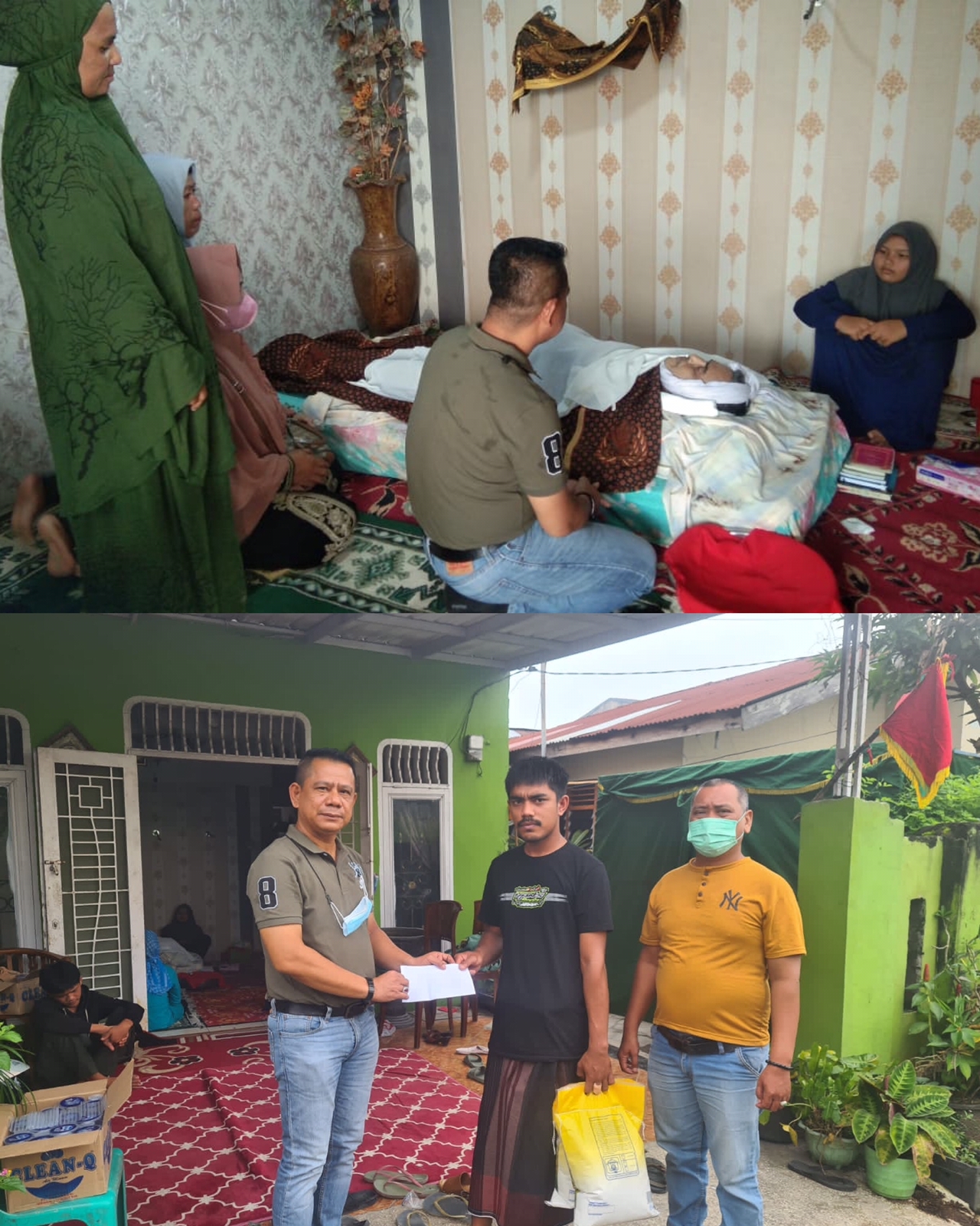 Warga Meninggal Dunia, Ketua Pewarta Melayat dan Berikan Santunan Duka