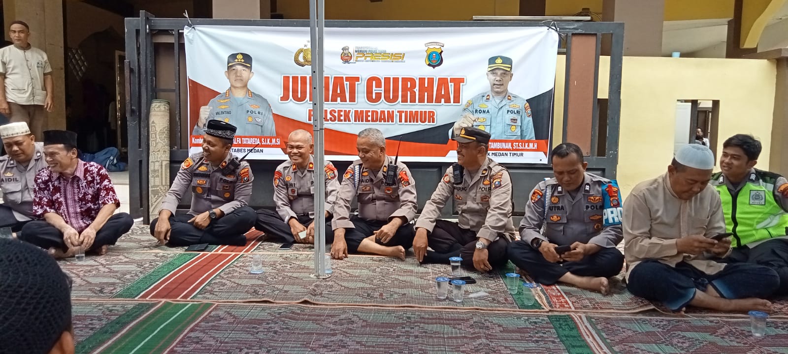 Dekatkan Diri ke Masyarakat, Polsek Medan Timur Gelar Jumat Curhat