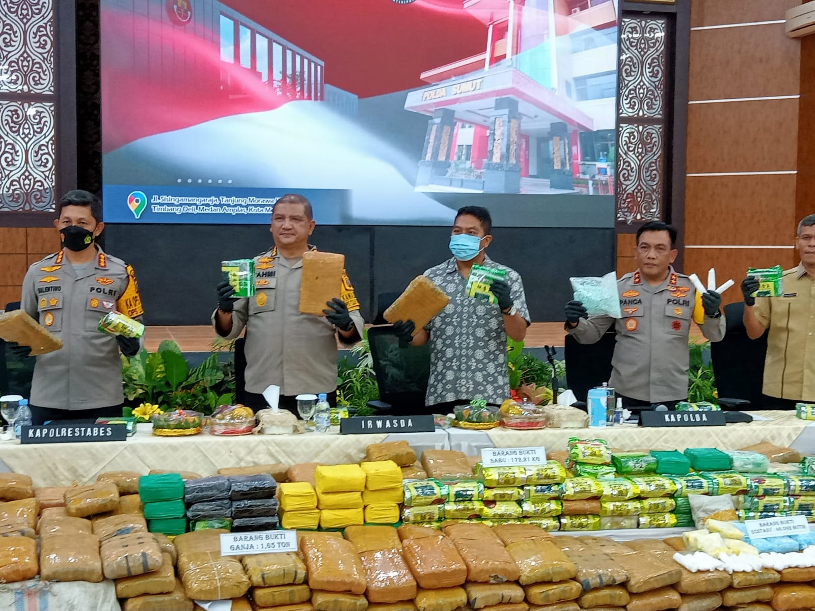 Pimpin Press Release Akhir Tahun, Kapolda SumutbIrjen Pol Panca Putra : Tahun 2022 Kasus Kejahatan di Sumut Meningkat