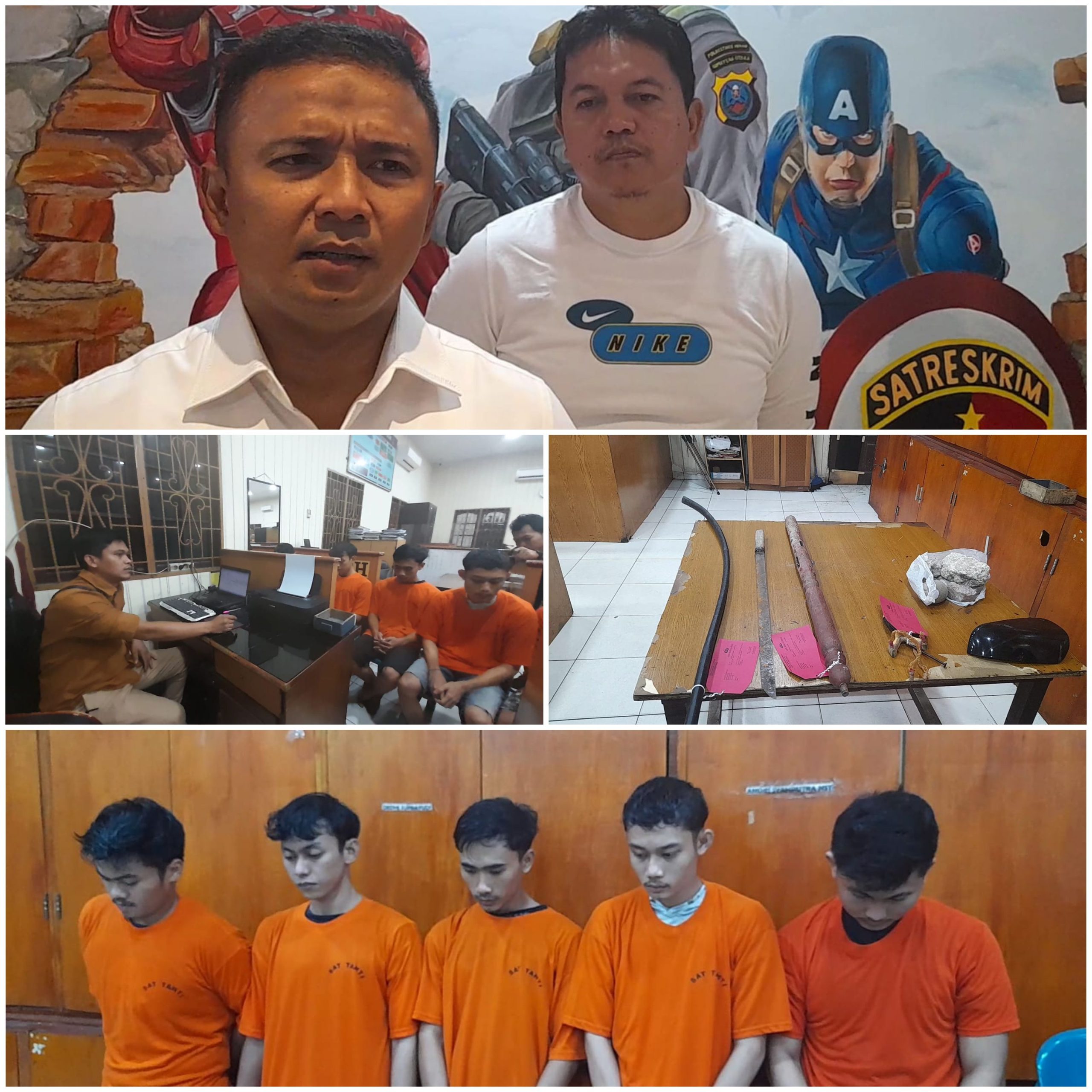 Tim Pemburu Kejahatan Polrestabes Medan Amankan 10 Gerombolan Remaja Bermotor