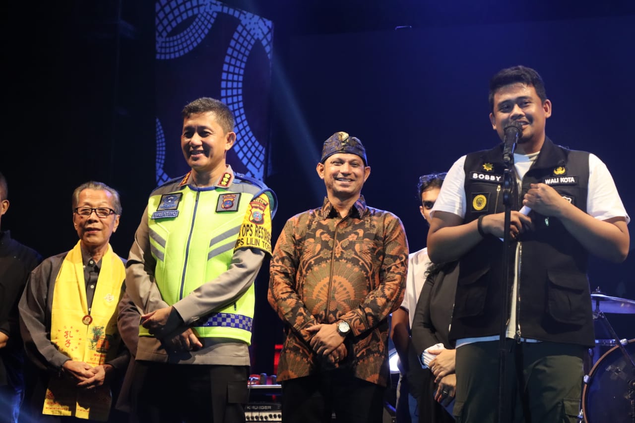 Kapolrestabes Medan Hadiri Tausiyah di Malam Akhir Tahun 2022