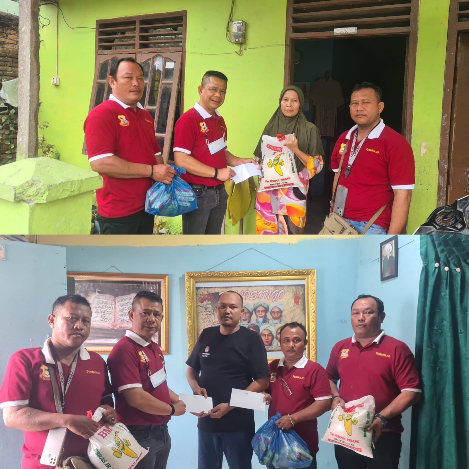 Ketua Pewarta Berikan Sembako dan Uang Santunan Kepada Wartawan Sakit