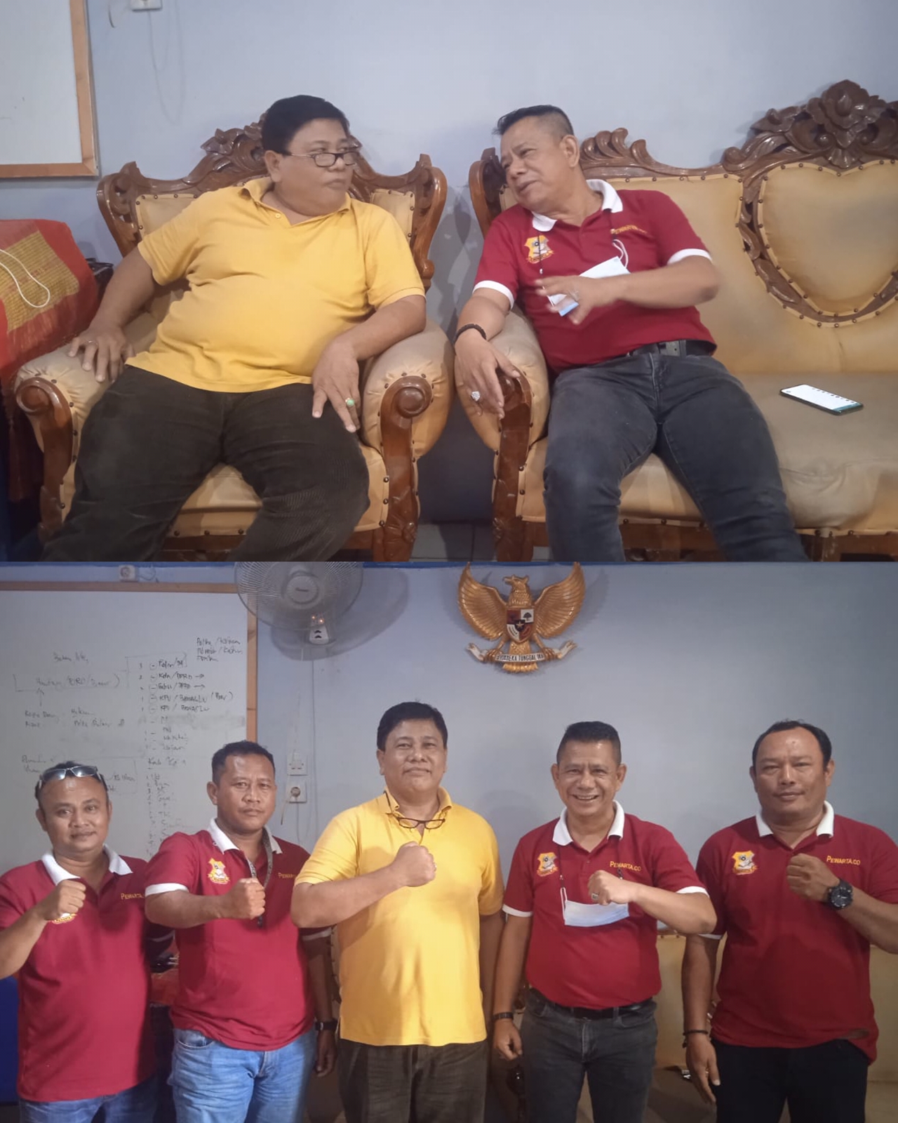 Ketua Pewarta Chairum Lubis SH Silaturahmi ke kediaman Wakil Ketua Dewan Kehormatan PWI Anton Panggabean