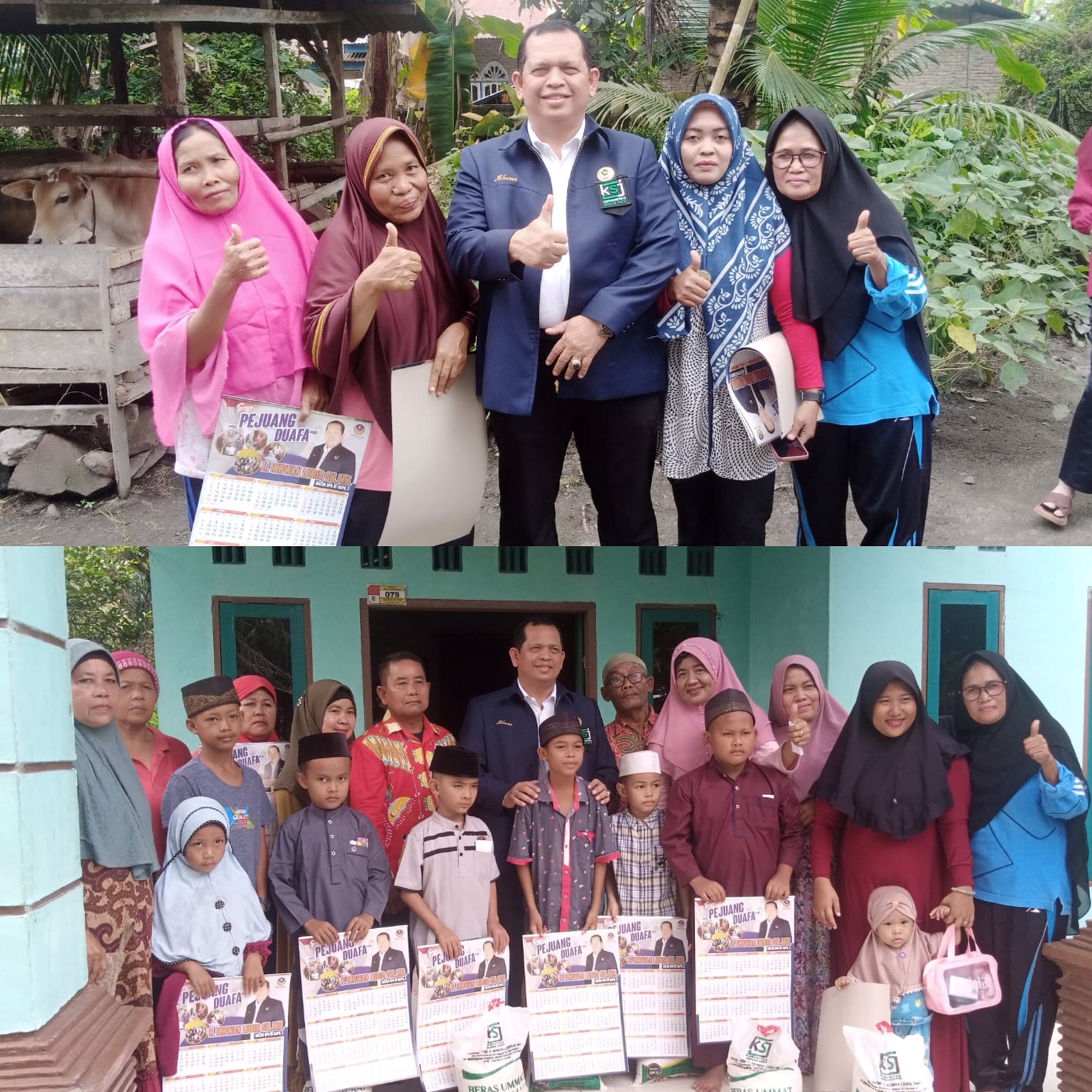 Bau Ternak Tidak Halangi Sang Pejuang Duafa Datang ke Kampung Terpencil di Simalungun