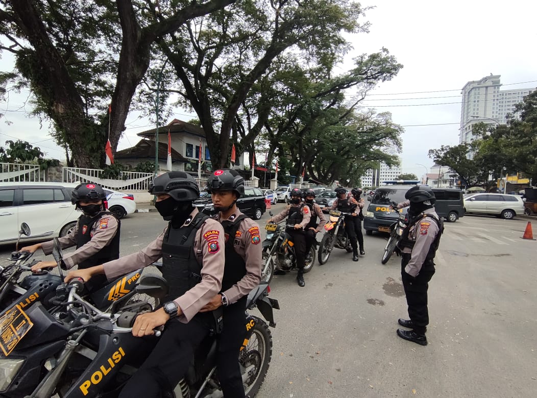 Jelang Imlek Tahun 2023, Sat Samapta Polrestabes Medan Lakukan Patroli Skala Besar Ke Vihara