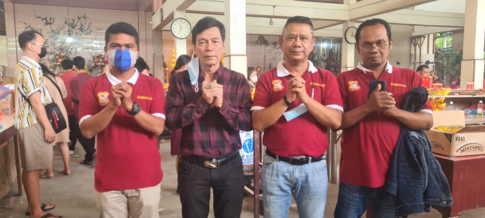 Ketua Candi Buddha Senang Dikunjungi Ketua Pewarta pada Tahun Baru Imlek