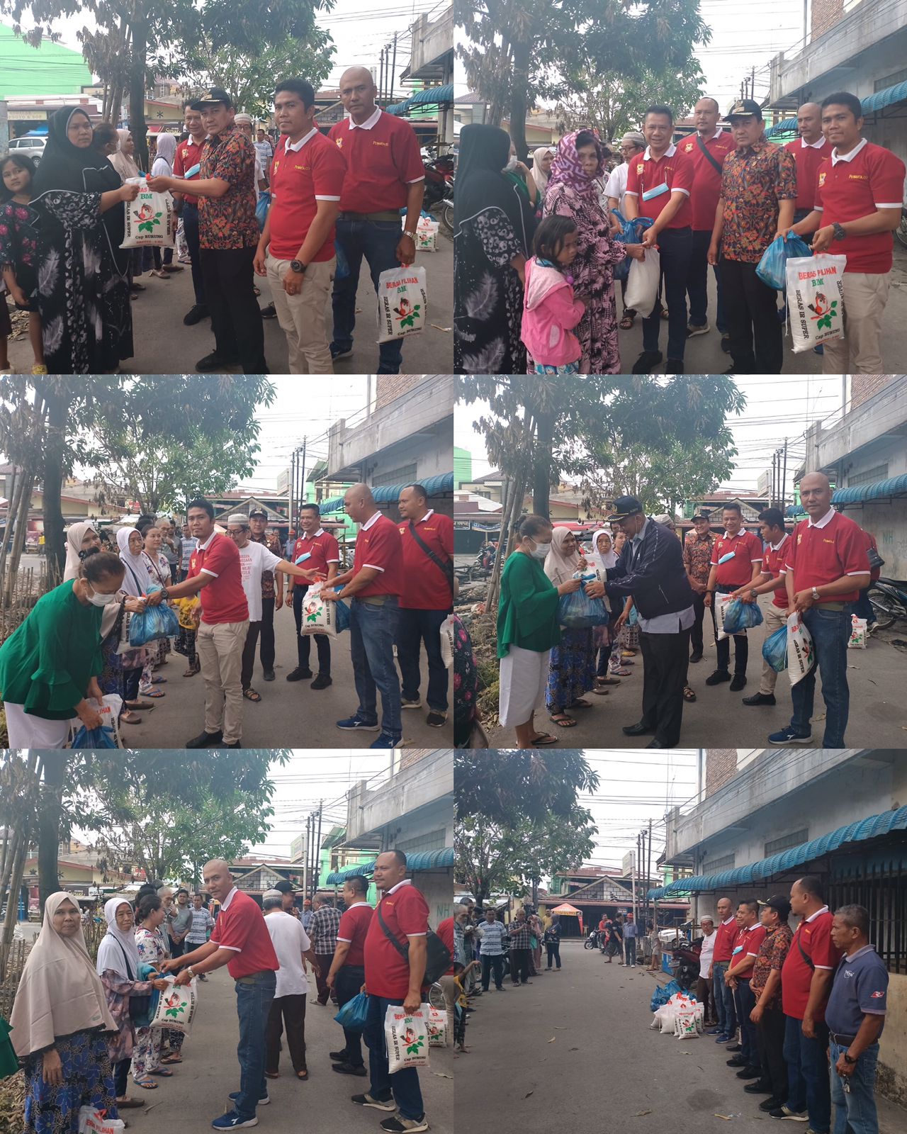 Pewarta Kembali Gulirkan Bantuan Sembako Kepada 14 KK Korban Kebakaran Jalan Bromo