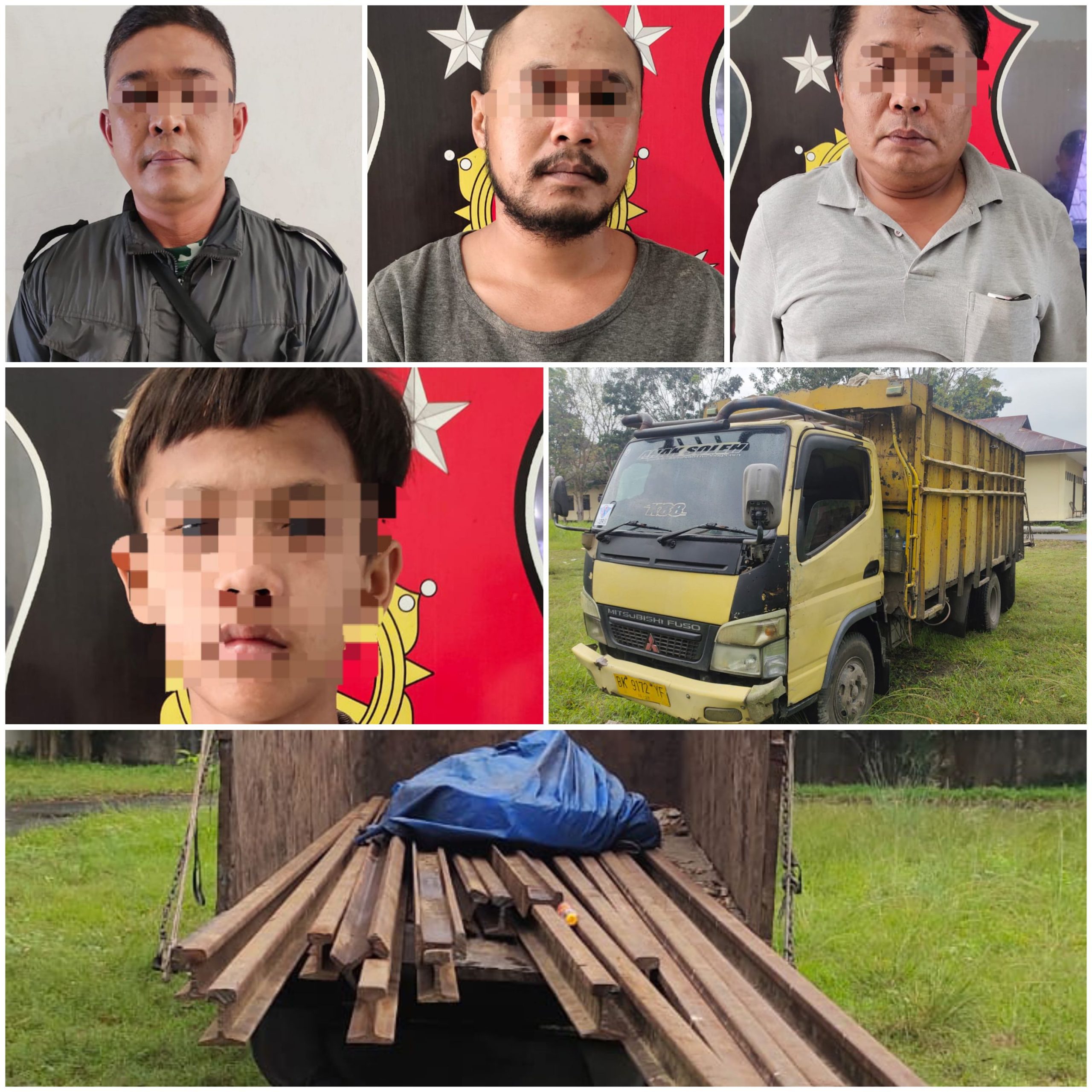 Gawat!!! Oknum Polisi dan TNI Kompak Curi Besi Rel KAI di Aek Ledong